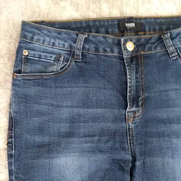 Kensie Knockout Distressed Skinny Jeans 8 / 29 Blue - Picture 9 of 16